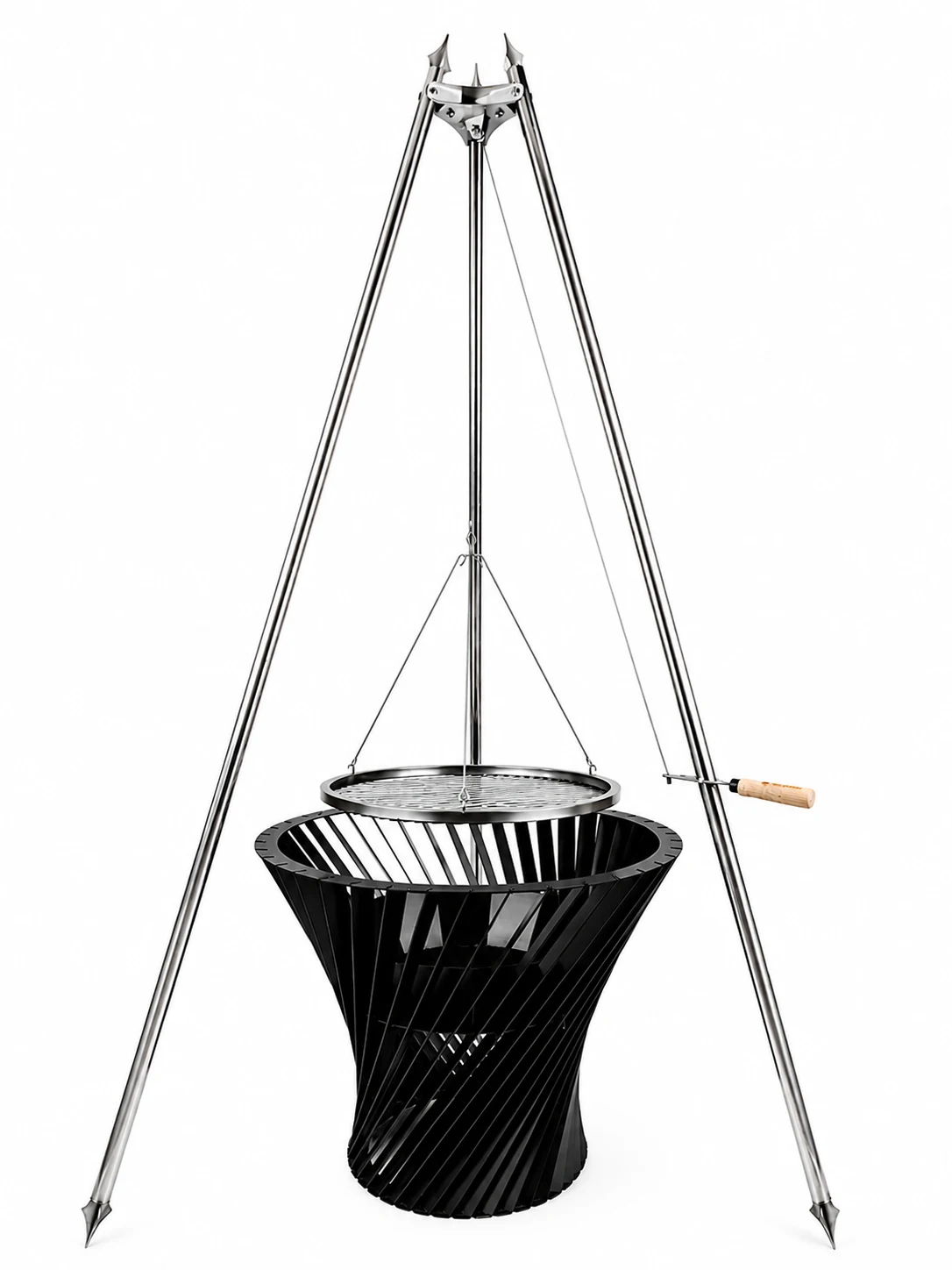 SPIRAL Grill Set in an outdoor setting
